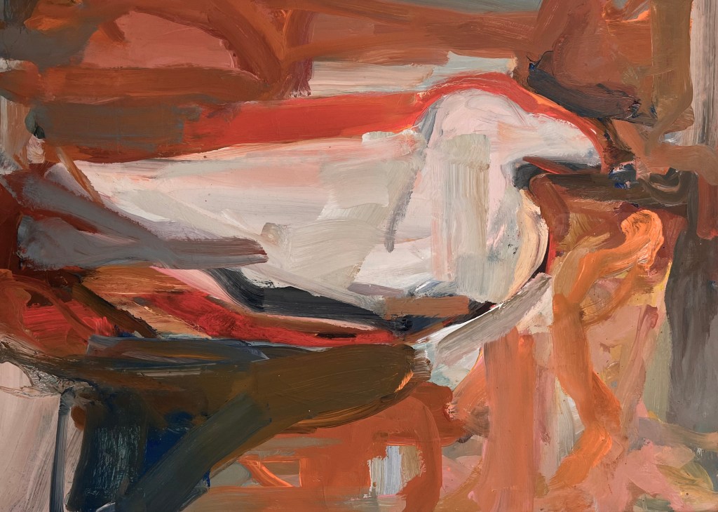 Meeuw op havenhoofd 2013 olieverf op doek 80 x 60&nbsp;cm